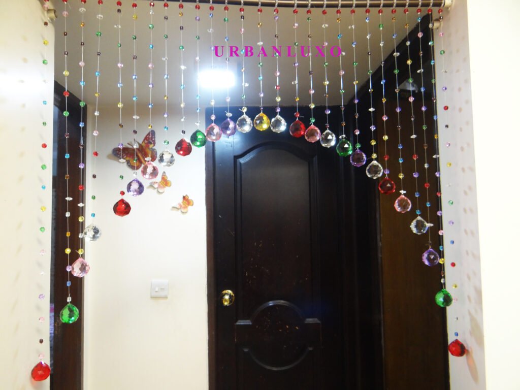 single layer arch glass crystal curtain with multi color single layer arch glass crystal curtain with multi color